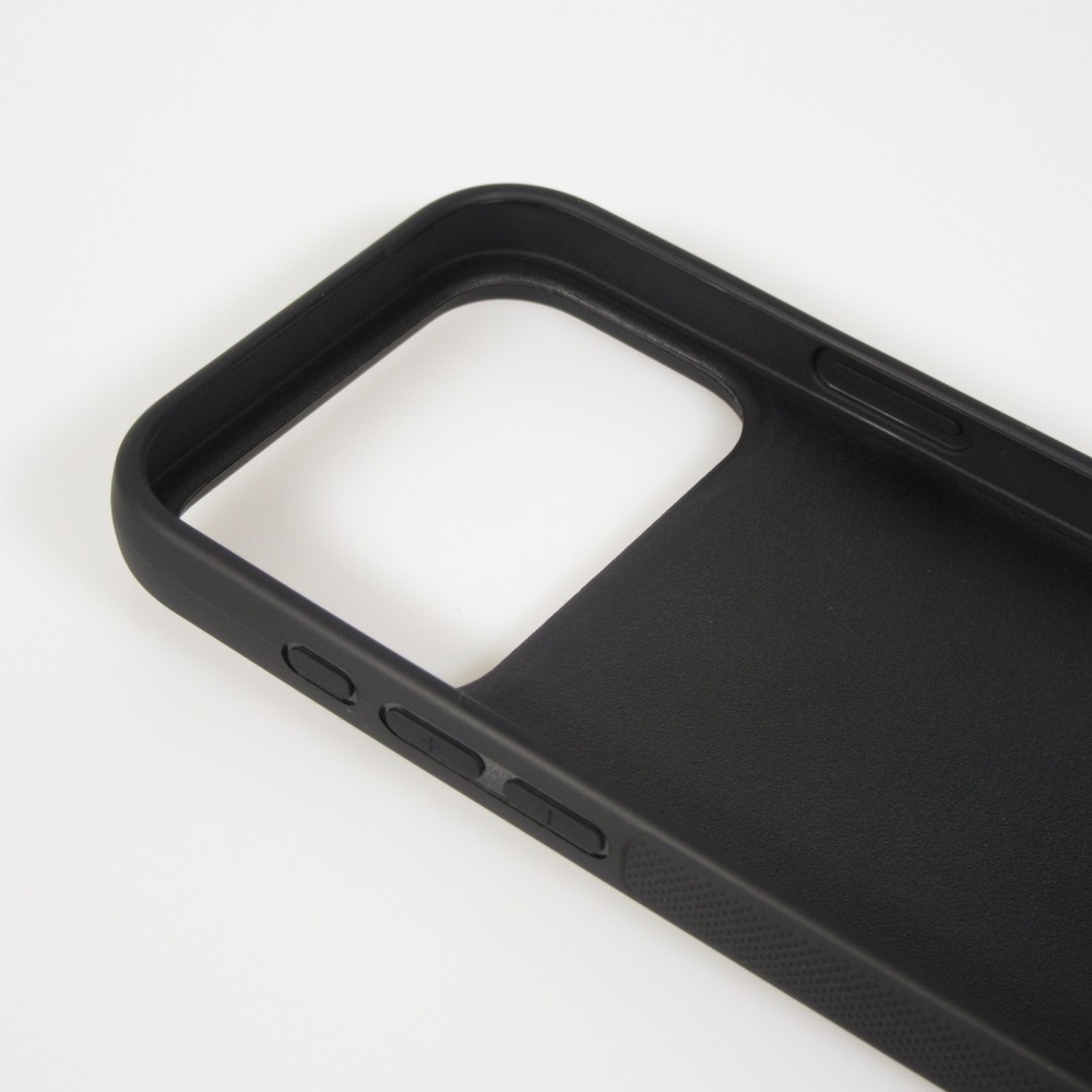 Coque iPhone 17 Pro - Silicone rigide noir Winter 22 Ski Jump