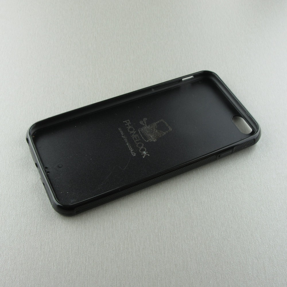 iPhone 6 Plus / 6s Plus Case Hülle - Silikon schwarz Winter 22 Ski Jump
