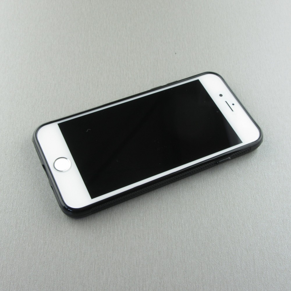 Coque iPhone 7 / 8 / SE (2020, 2022) - Silicone rigide noir Kinder Surprise