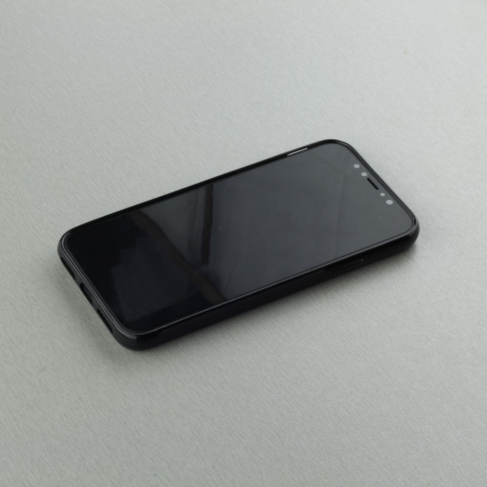 iPhone X / Xs Case Hülle - Silikon schwarz Autumn 25 Fall in love