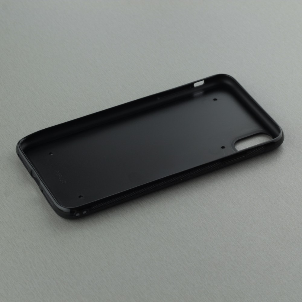 iPhone Xs Max Case Hülle - Silikon schwarz Kinder Surprise