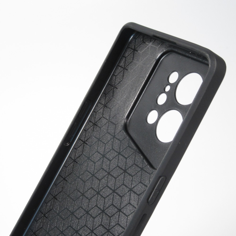 OPPO Find X5 Case Hülle - Silikon schwarz Verschneites Bergdorf am See in der Nacht
