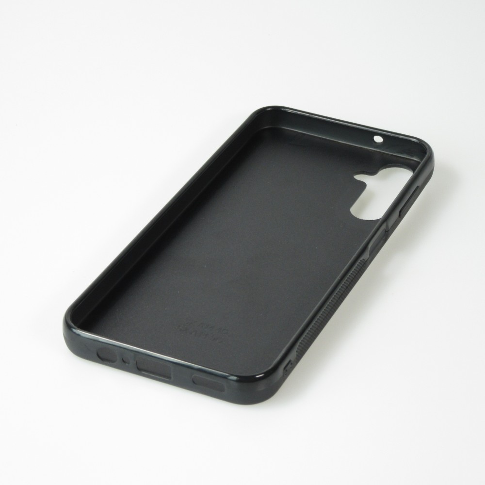 Samsung Galaxy A34 5G Case Hülle - Silikon schwarz Kanton JU weiss