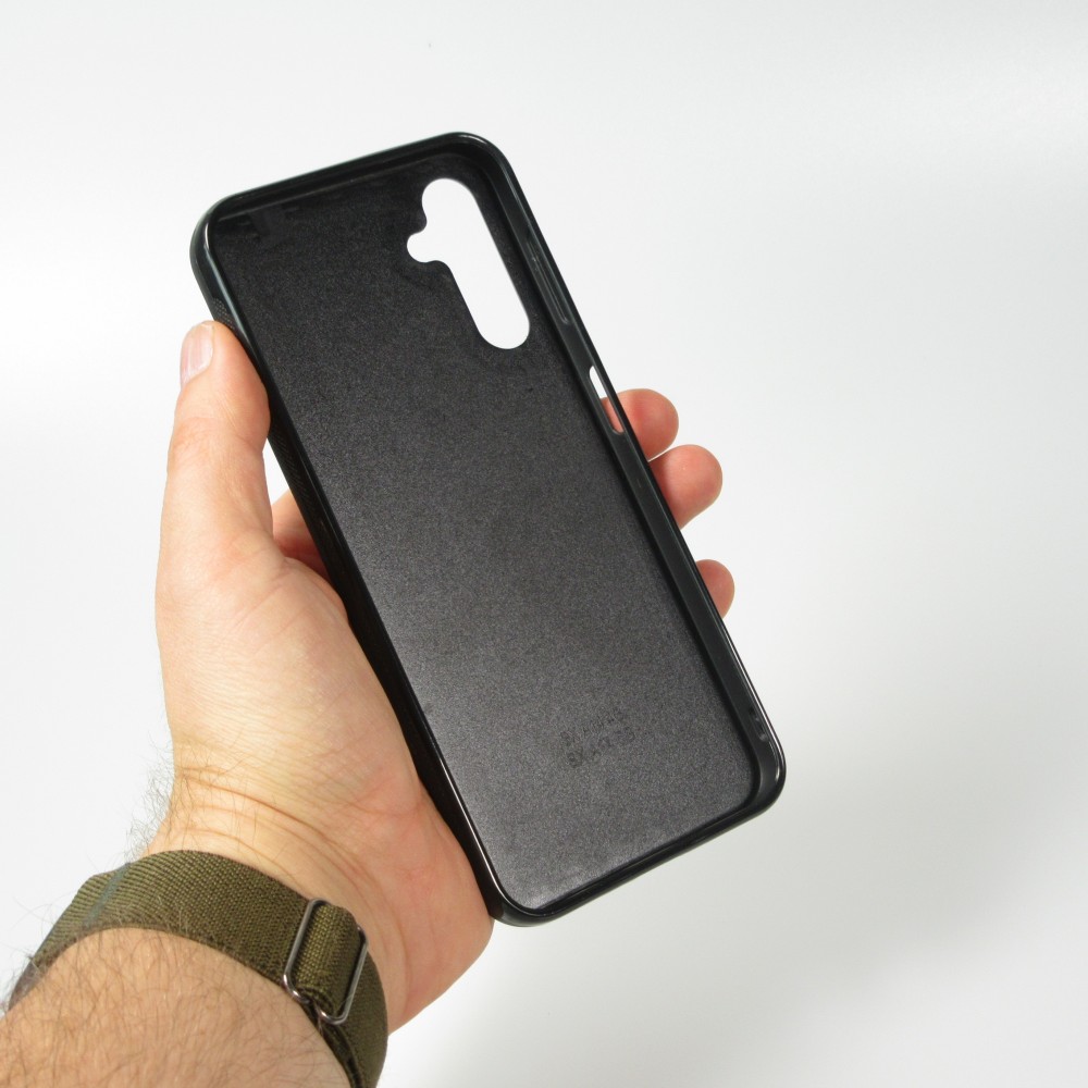 Samsung Galaxy A34 5G Case Hülle - Silikon schwarz Kanton JU weiss