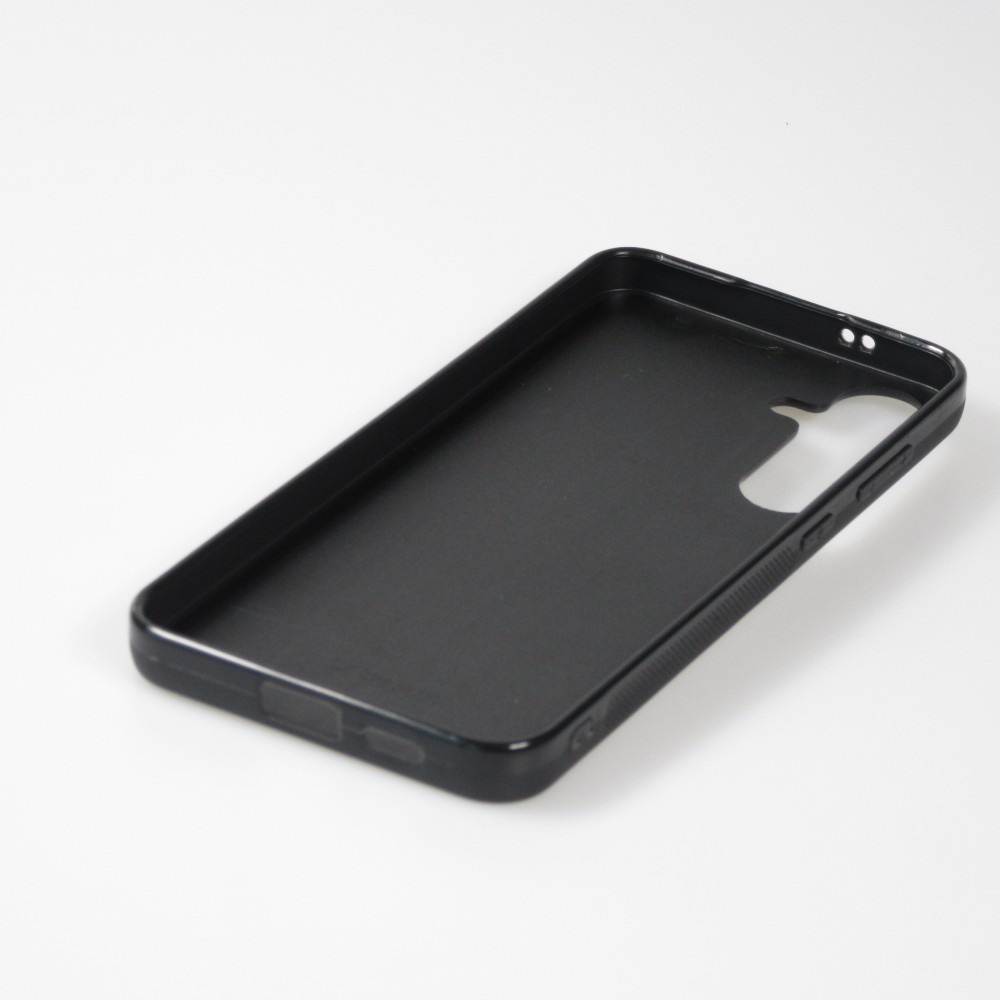 Samsung Galaxy S24+ Case Hülle - Silikon schwarz Valentin 2024 Rosaroter Teddybär