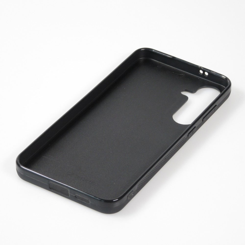 Samsung Galaxy S24+ Case Hülle - Silikon schwarz Valentin 2024 Rosaroter Teddybär