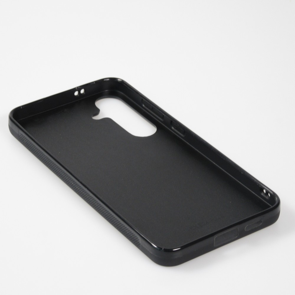 Samsung Galaxy S24+ Case Hülle - Silikon schwarz Valentin 2024 Rosaroter Teddybär