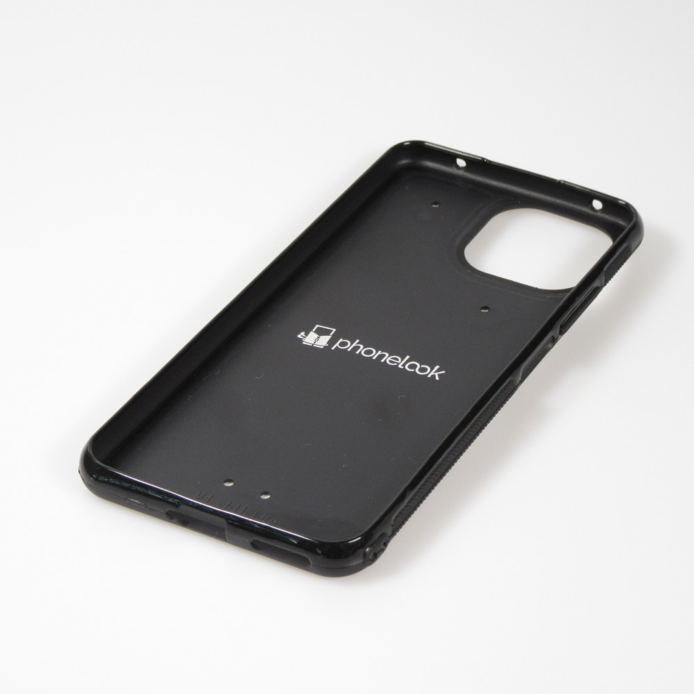 Xiaomi Mi 11 Lite 5G Case Hülle - Silikon schwarz Turtles lines on black