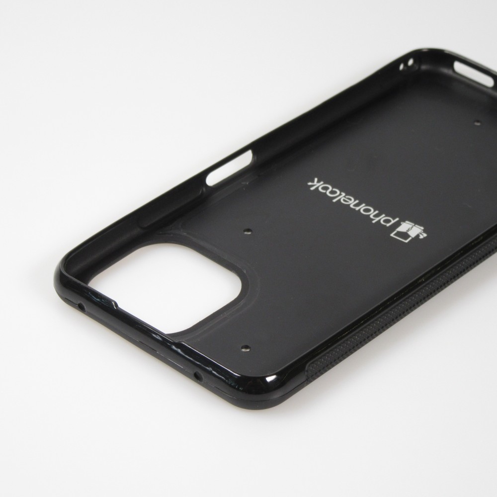 Xiaomi Mi 11 Lite 5G Case Hülle - Silikon schwarz Turtles lines on black