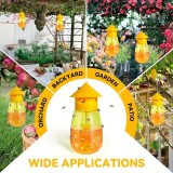 2er Set Wespenfallen grosse Kapazit&auml;t wiederverwendbar ideal f&uuml;r Garten Terrasse Camping - Orange