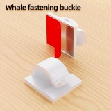 Set 50 Kabelclips mit verbesserten Wandaufklebern zur Kabelorganisation aus Kunststoff - Transparent