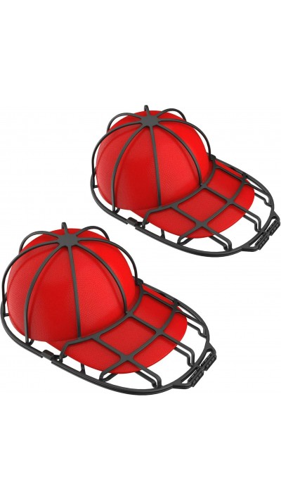 2er Set Kappenschützern zum Reinigen und Transportieren/Reisen für Trucker Caps mit eng anliegendem Schutz - Schwarz