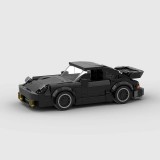 Porsche 911 Turbo Baukasten DIY - Miniatur Auto Puzzle Kreativmodell (359 Teile) - Schwarz