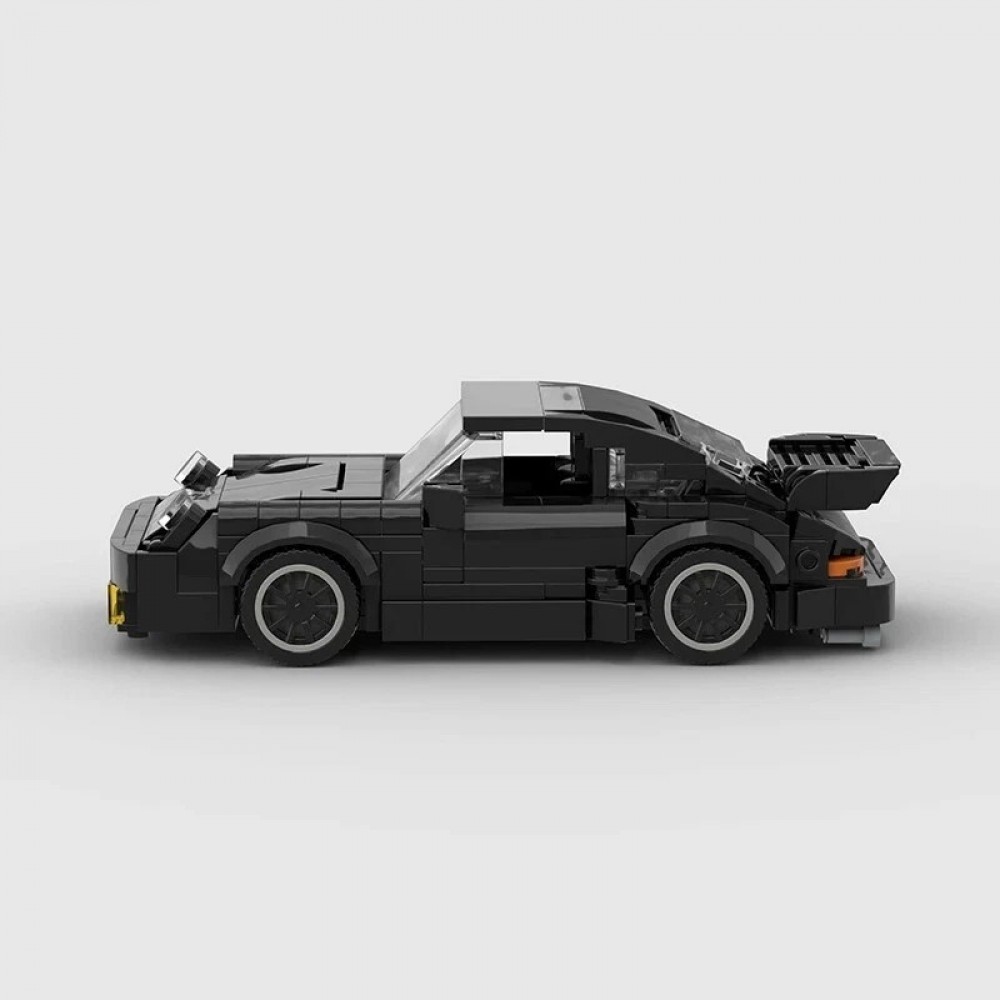Porsche 911 Turbo Baukasten DIY - Miniatur Auto Puzzle Kreativmodell (359 Teile) - Schwarz