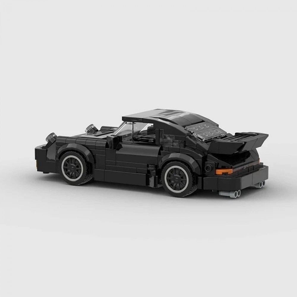 Porsche 911 Turbo Baukasten DIY - Miniatur Auto Puzzle Kreativmodell (359 Teile) - Schwarz