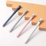 Blaue gel-wegwischbare Stifte mit niedlichen Tiermotiven f&uuml;r Schule/B&uuml;ro (4 St&uuml;ck Set) - Multicolore