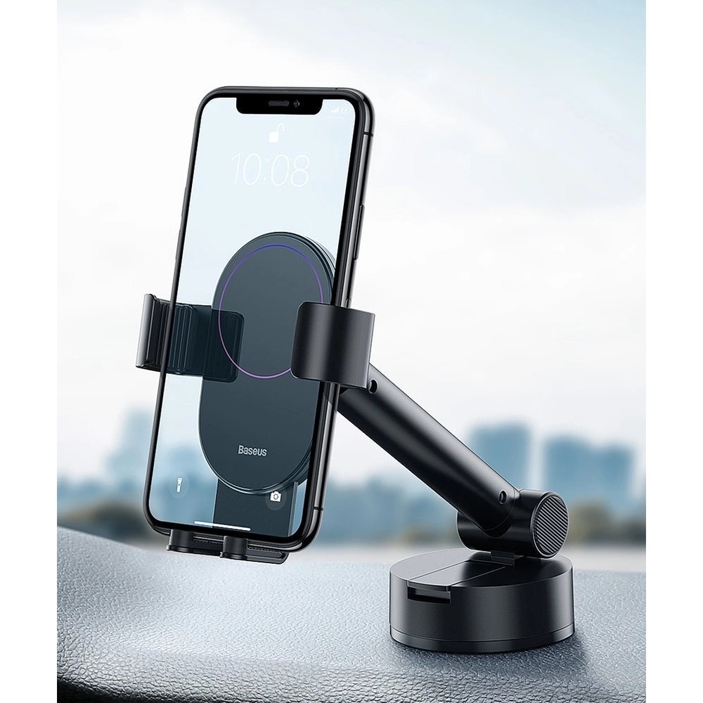 Baseus Teleskopischer Gravitäts-Autohalter für Windschutzscheibe (SUYL-JY01) - Schwarz