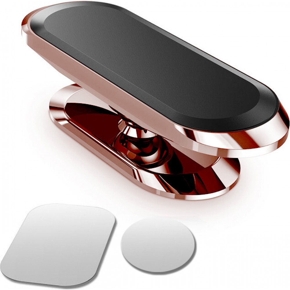 Schmaler dreh- und schwenkbarer Magnethalter, 3M-Hafthalter - Rosa gold