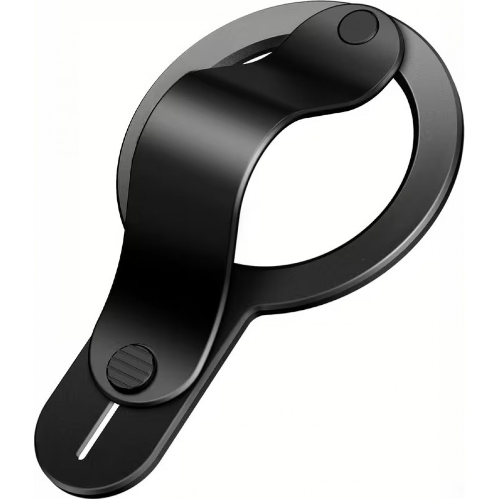 MagSafe Halterung f&uuml;r iPhone 17/16/15/14/13/12 abnehmbarer und faltbarer Ring sicherer Griff aus Zinklegierung mit integriertem Adapter - Schwarz