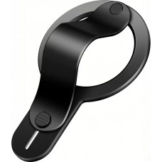 MagSafe Halterung f&uuml;r iPhone 17/16/15/14/13/12 abnehmbarer und faltbarer Ring sicherer Griff aus Zinklegierung mit integriertem Adapter - Schwarz