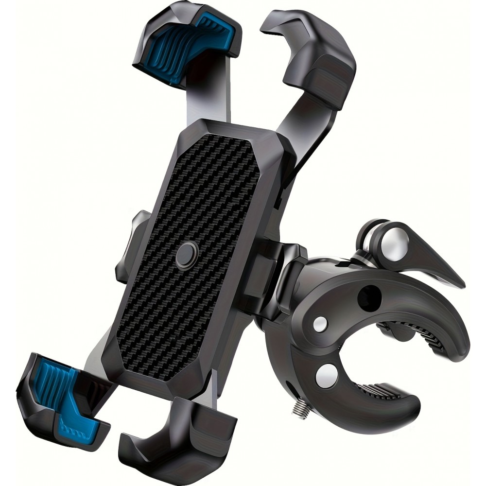 Support téléphone vélo avec fixation anti-choc pour guidon scooter / moto / trotinette - Noir