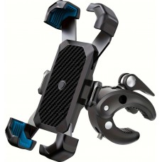 Support téléphone vélo avec fixation anti-choc pour guidon scooter / moto / trotinette - Noir