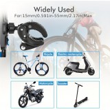 Support téléphone vélo avec fixation anti-choc pour guidon scooter / moto / trotinette - Noir