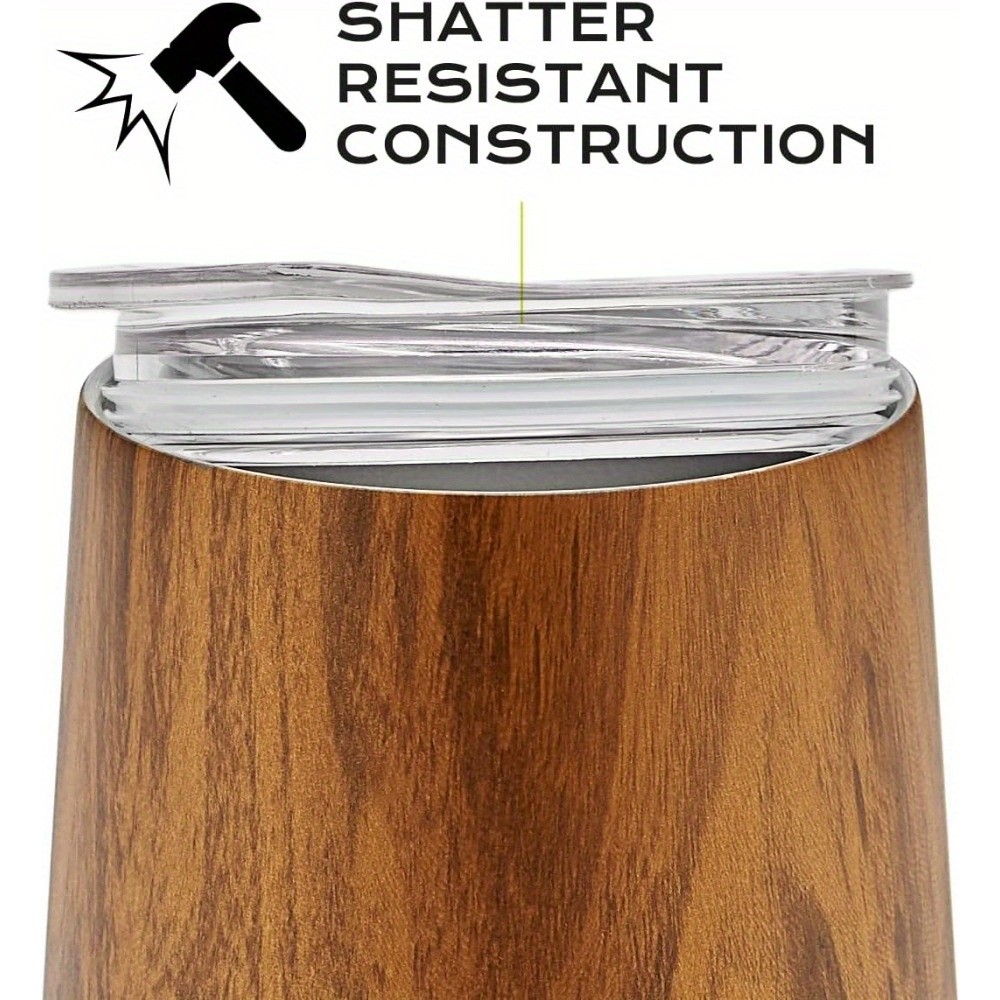 Yerba Mate Tasse Kit 250 ml mit Bombilla, Deckel, Strohhalm & Reinigungsbürste - Holz