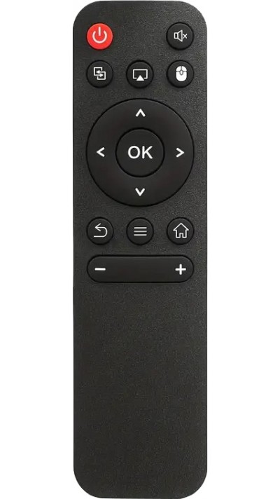 Ersatzfernbedienung für HY300 / HY300PRO / HY320mini und HY320 Projektoren, kompatibel mit H713 Chipset (Batterien nicht enthalten) - Schwarz