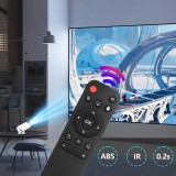 Ersatzfernbedienung für HY300 / HY300PRO / HY320mini und HY320 Projektoren, kompatibel mit H713 Chipset (Batterien nicht enthalten) - Schwarz