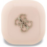 TWS Guess 4G Bluetooth Kopfh&ouml;rer mit Metall-Logo Schnellladung 16h Akkulaufzeit und Sprachassistent - Rosa
