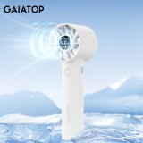 Gaiatop HF-01 Tragbarer 3-Geschwindigkeits Ventilator mit integrierter Taschenlampe (1800mAh, USB-C) - Schwarz
