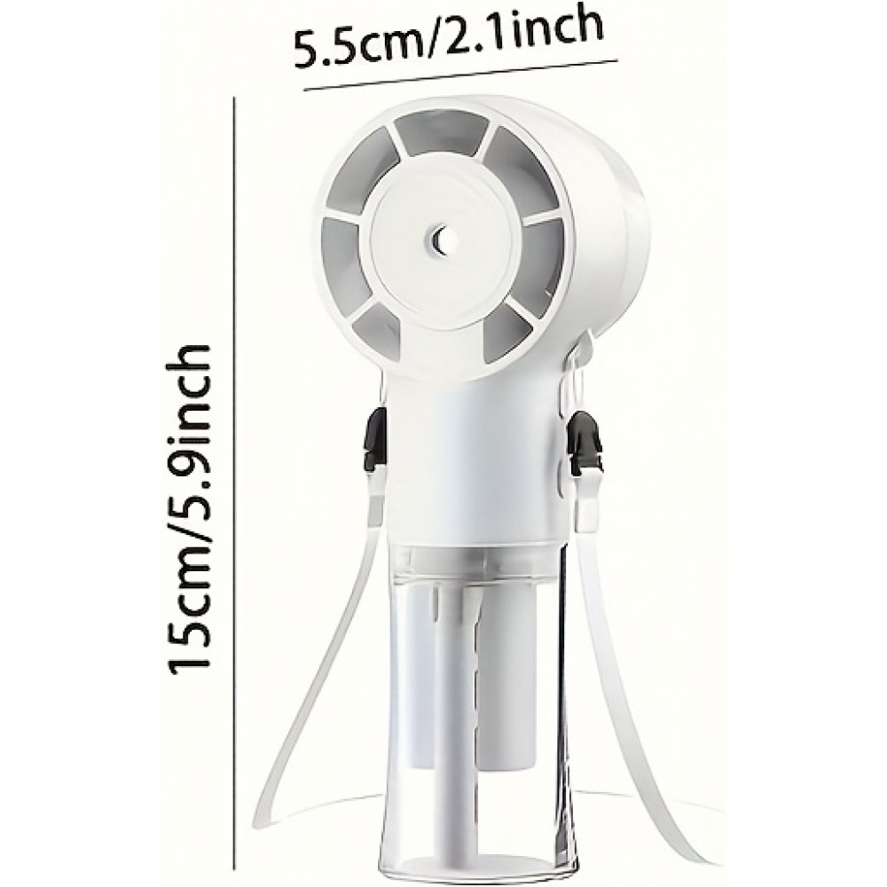 USB Wiederaufladbarer Tragbarer Sprühventilator Mini Hochgeschwindigkeits Handventilator