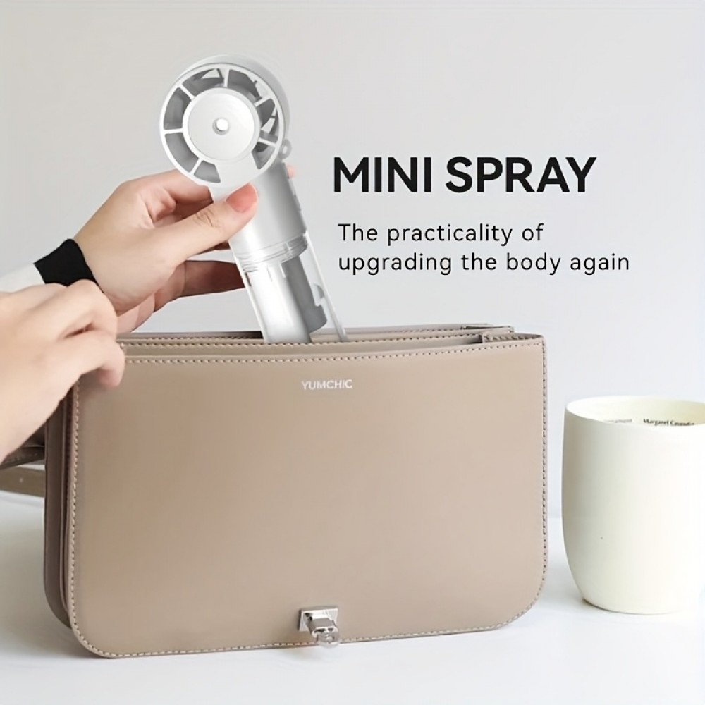 USB Wiederaufladbarer Tragbarer Sprühventilator Mini Hochgeschwindigkeits Handventilator