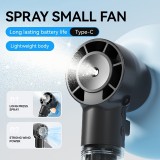 USB Wiederaufladbarer Tragbarer Sprühventilator Mini Hochgeschwindigkeits Handventilator