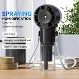 USB Wiederaufladbarer Tragbarer Sprühventilator Mini Hochgeschwindigkeits Handventilator