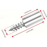 Vis &agrave; bois supports d'&eacute;tag&egrave;re 2 en 1 (lot de 30 pi&egrave;ces) - Argent