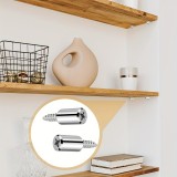 Vis &agrave; bois supports d'&eacute;tag&egrave;re 2 en 1 (lot de 30 pi&egrave;ces) - Argent