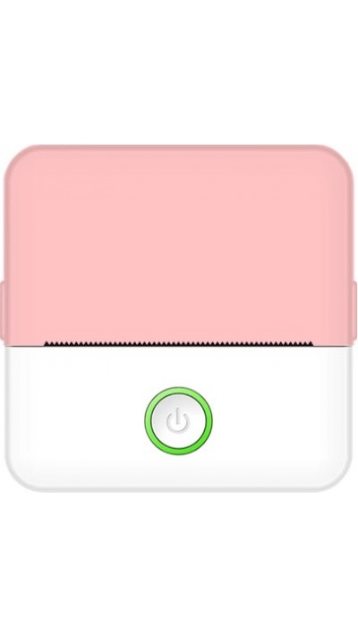 X6 Mini tragbarer Bluetooth Thermodrucker ohne Tinte mit Papier und Stickern - Rosa