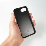 Coque iPhone 16e - Silicone rigide noir Summer Pastel Pattern