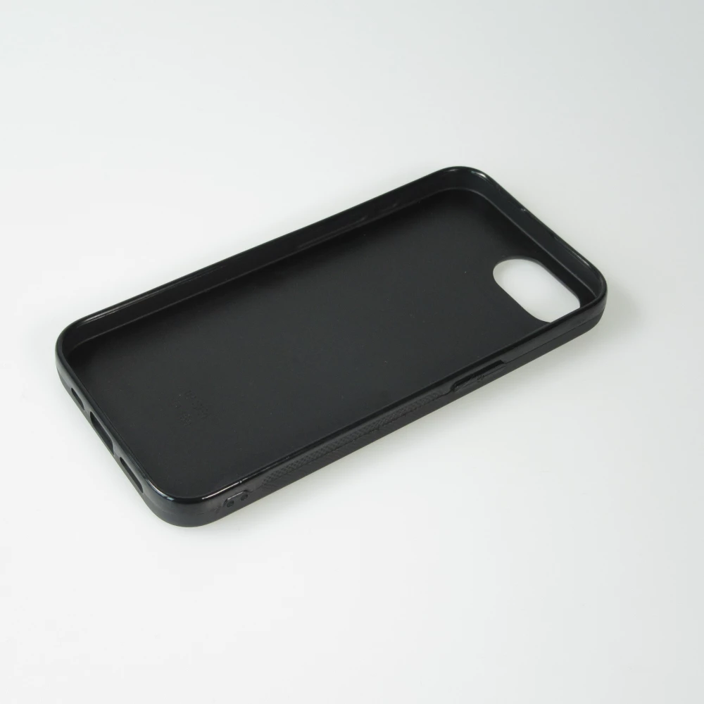 Coque iPhone 16e - Silicone rigide noir Summer Pastel Pattern