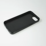 Coque iPhone 16e - Silicone rigide noir Summer Pastel Pattern