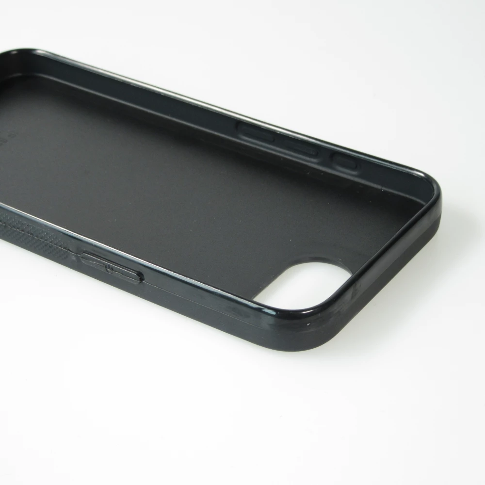 Coque iPhone 16e - Silicone rigide noir Summer Pastel Pattern