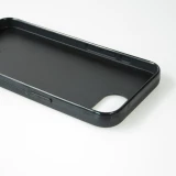 Coque iPhone 16e - Silicone rigide noir Summer Pastel Pattern