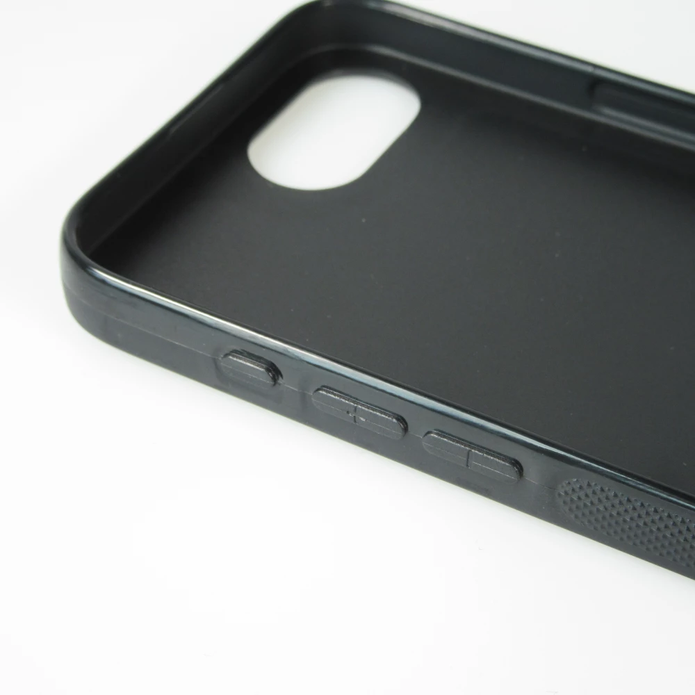 Coque iPhone 16e - Silicone rigide noir Summer Pastel Pattern