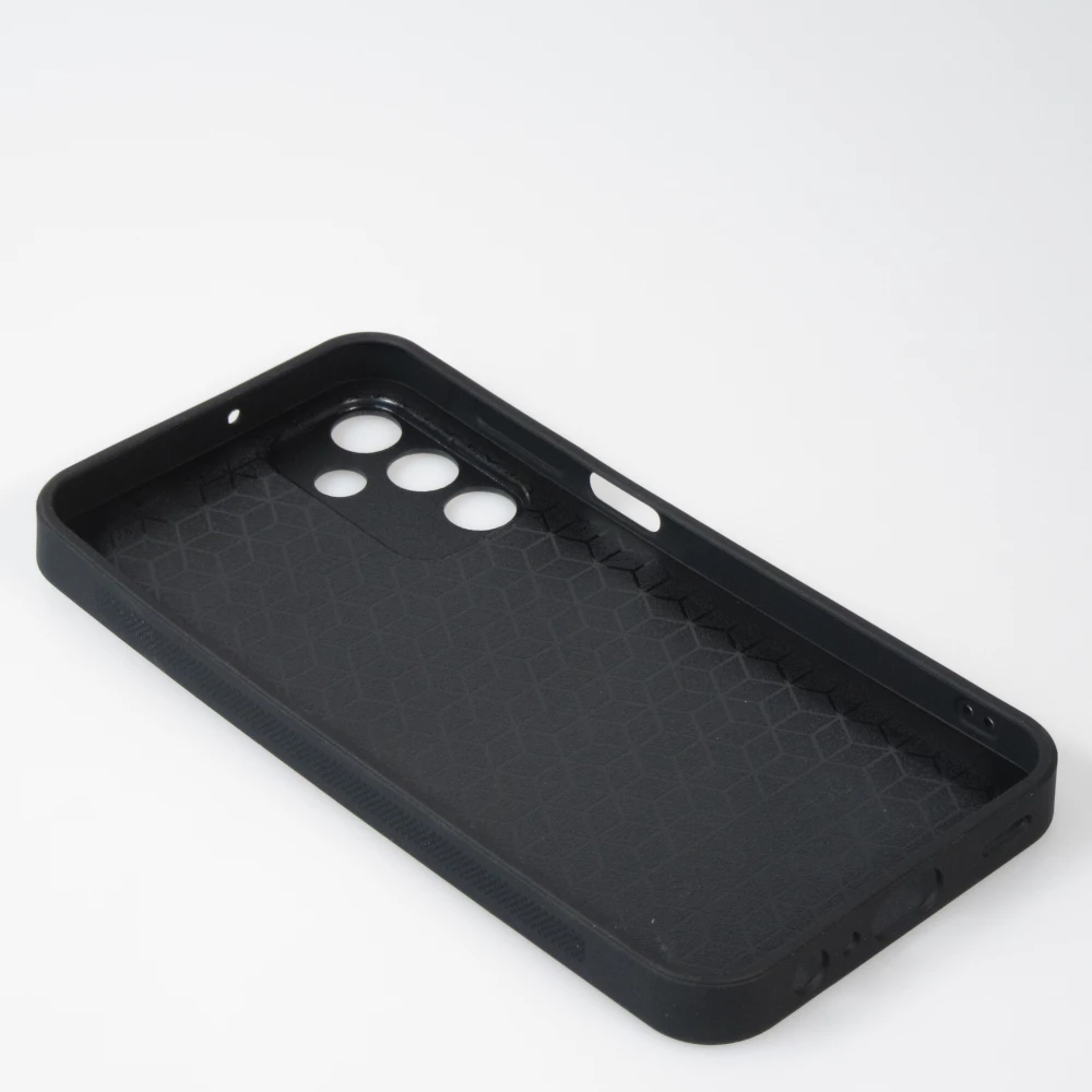 Samsung Galaxy A16 Case Hülle - Silikon schwarz Turtles lines on black