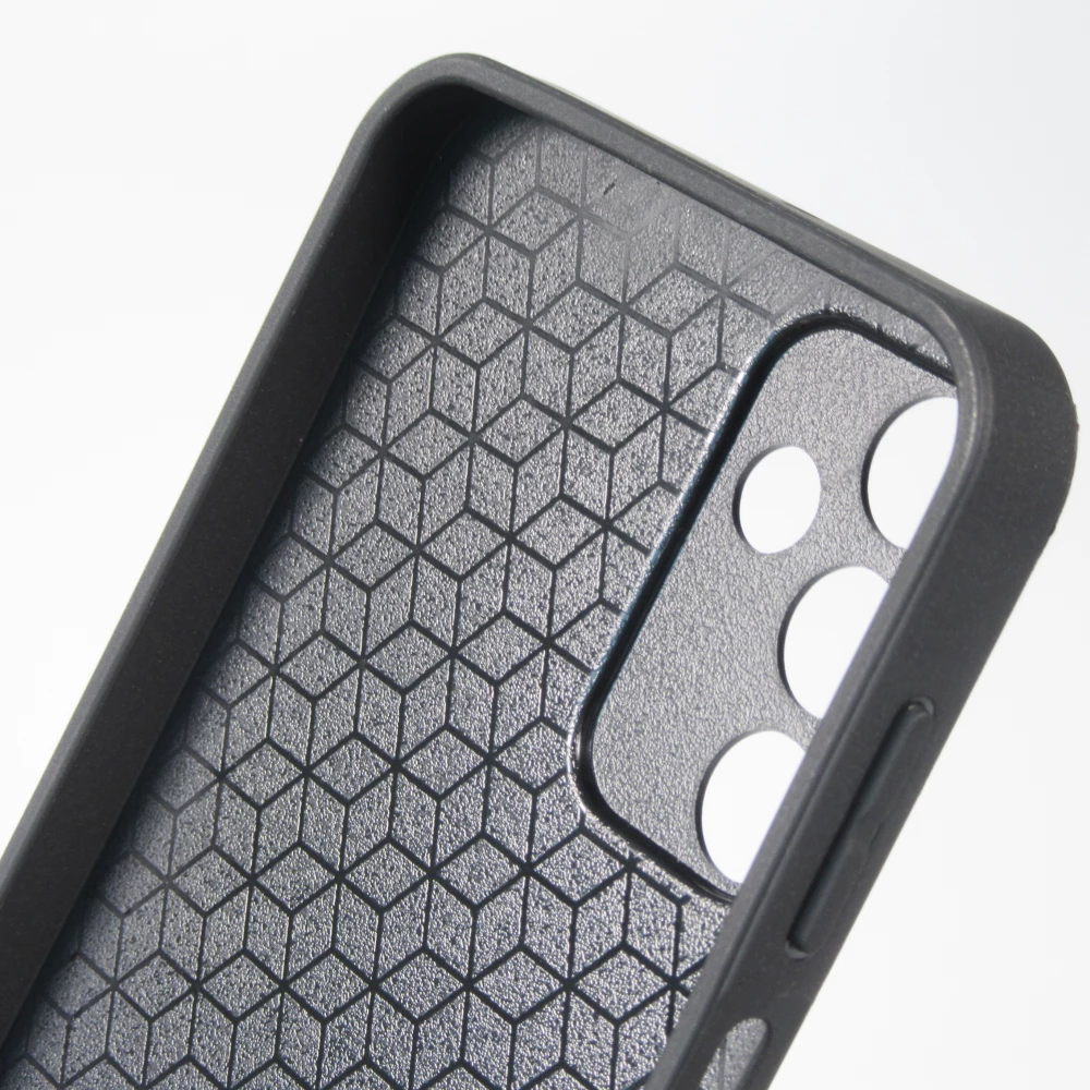 Samsung Galaxy A16 Case Hülle - Silikon schwarz Turtles lines on black