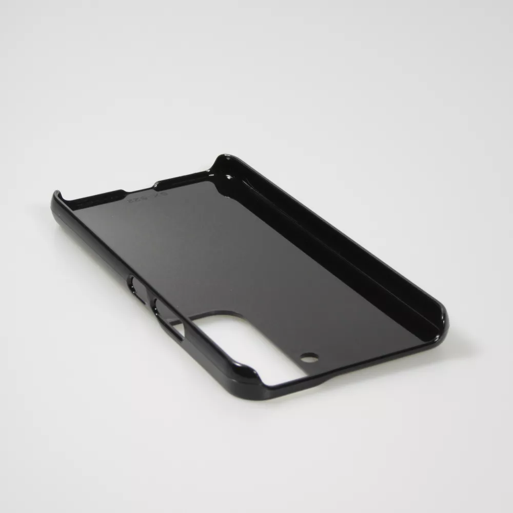 Samsung Galaxy S22+ Case Hülle - Chat auf lila Hintergrund