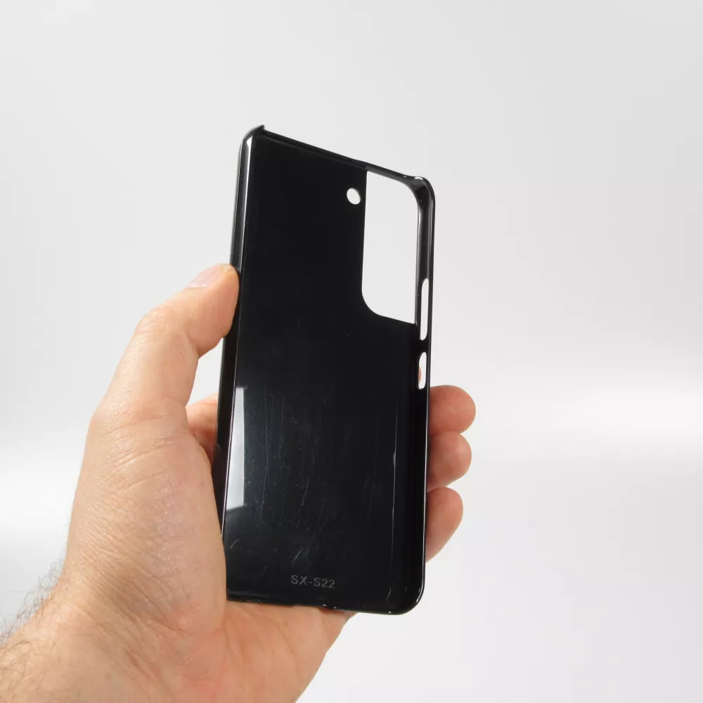Samsung Galaxy S22+ Case Hülle - Chat auf lila Hintergrund