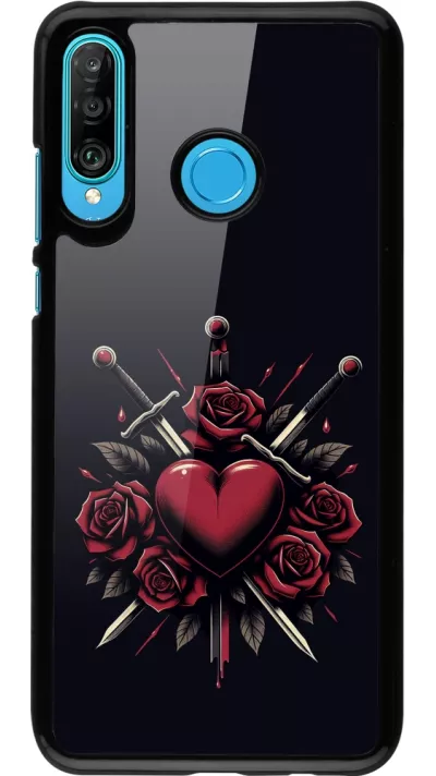 Coque Huawei P30 Lite - Valentine 2024 gothic love